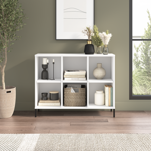 Shop Bush Furniture Soho 6 Cube Organizer, Image 02, SHB137WH-Z, #color_white