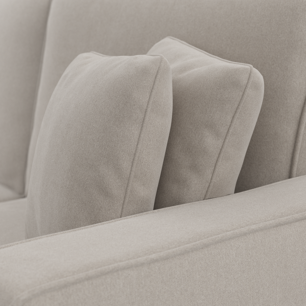 Shop Bush Furniture Stockton 102W Sectional Couch with Reversible Chaise Lounge, Image 05, SNY102SBGH-03K, #color_beige herringbone fabric
