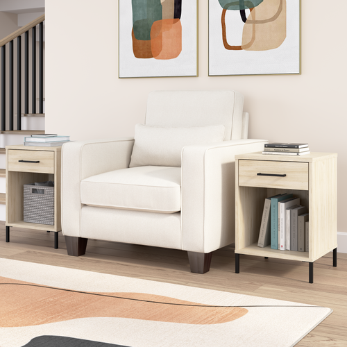 Shop Bush Furniture Essence End Table (Set of 2), Image 02, ESE006NE, #color_natural elm