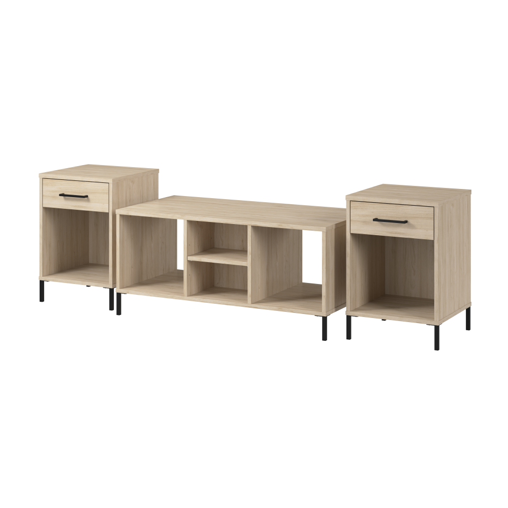 Shop Bush Furniture Soho Coffee Table with End Tables, Image 01, SHH004NE, #color_natural elm