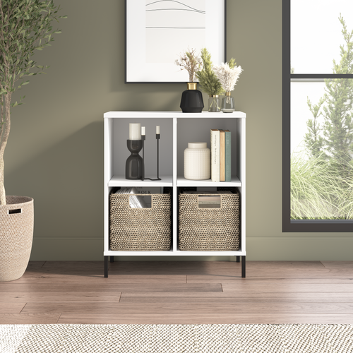 Shop Bush Furniture Soho 4 Cube Organizer, Image 02, SHB125WH-Z, #color_white