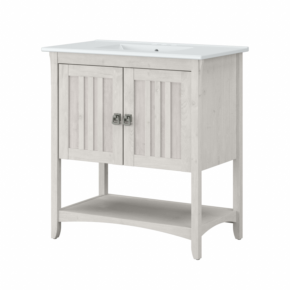 Shop Bush Furniture Salinas 32W Bathroom Vanity with Sink, Image 01, SAVN132LW-03K, #color_linen white oak