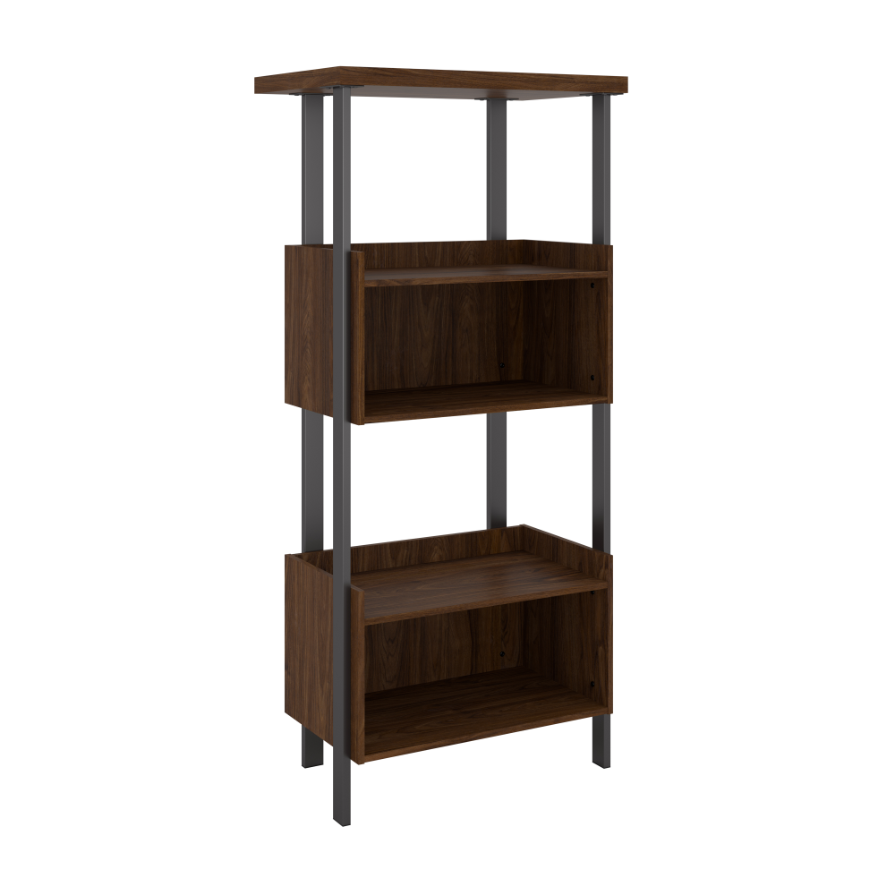 Shop Bush Furniture Architect 4 Shelf Bookcase, Image 01, ACB131MW-03, #color_modern walnut