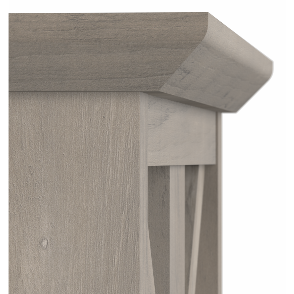 Shop Bush Furniture Homestead Farmhouse TV Stand for 70 Inch TV, Image 07, HOV160DG-03, #color_driftwood gray