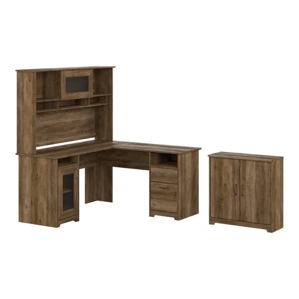 Sho　　デスク Amazon.com: Bush Furniture Cabot L Shaped Computer Hutch
