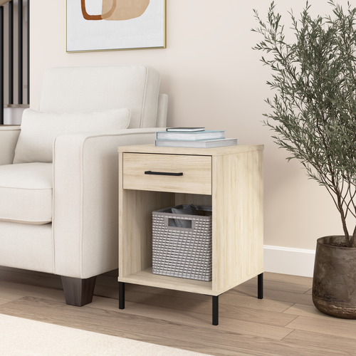 Shop Bush Furniture Essence End Table, Image 02, EST116NE, #color_natural elm