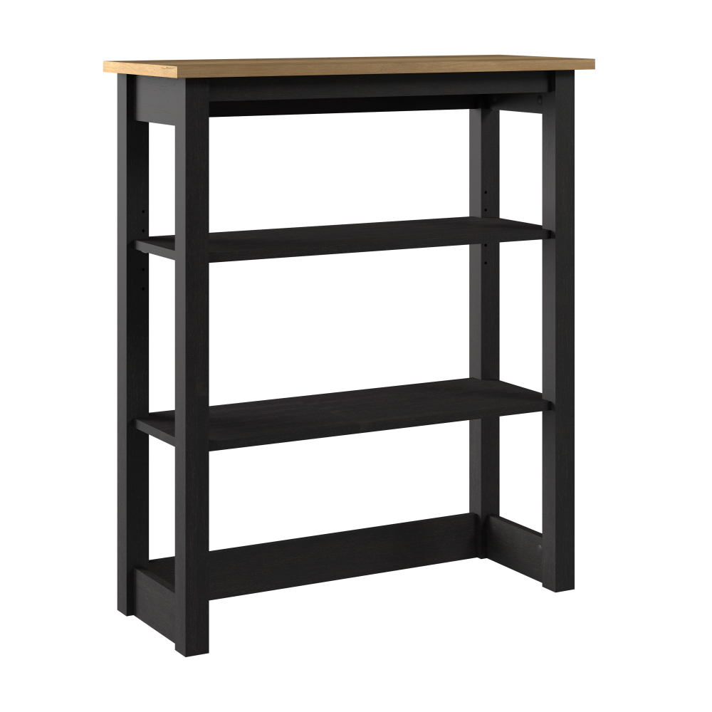 Shop Bush Furniture Mayfield Tall Hutch Organizer, Image 01, MAH131V2P-03, #color_vintage black/reclaimed pine