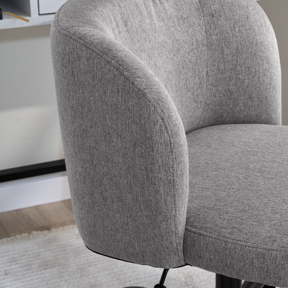 Shop Bush Furniture Pembroke Armless Desk Chair for Home Office, Image 04, CH4301WGF-03, #color_warm gray fabric