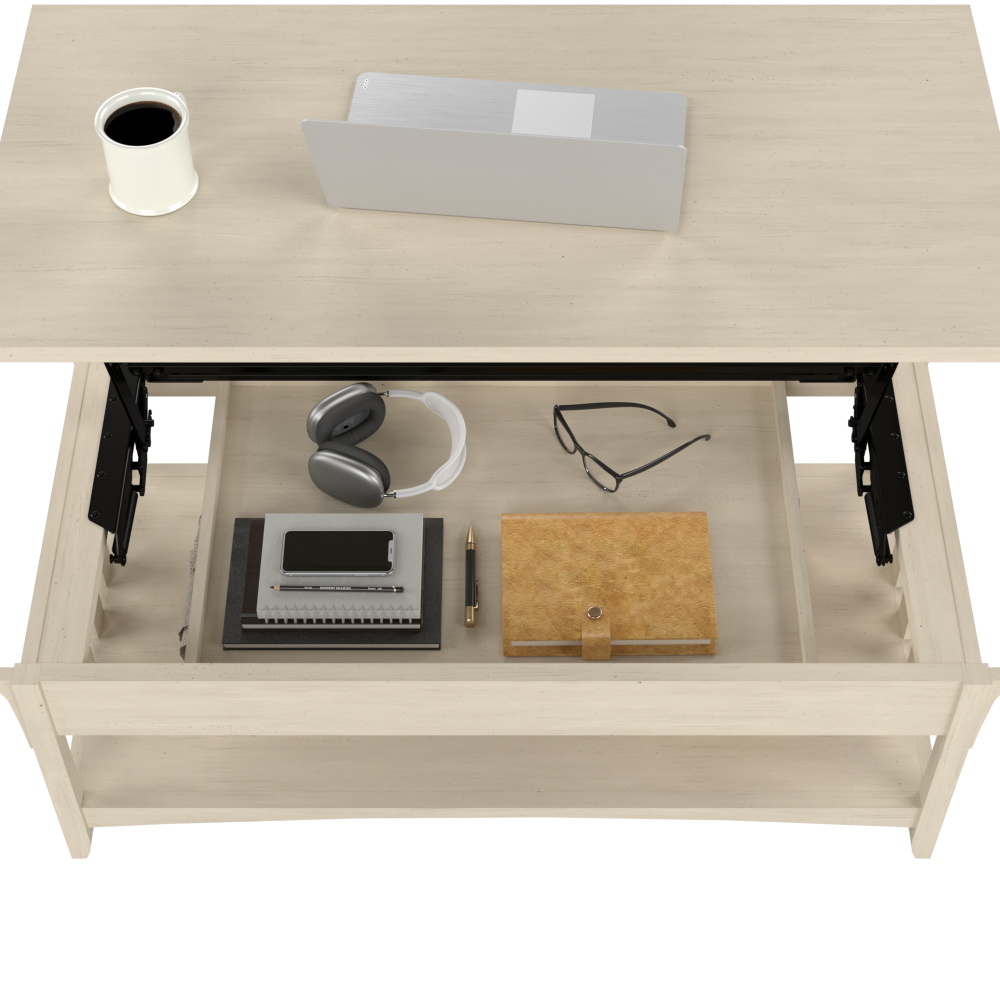 Bush Home Salinas Lift Top Coffee Table Desk with Storage