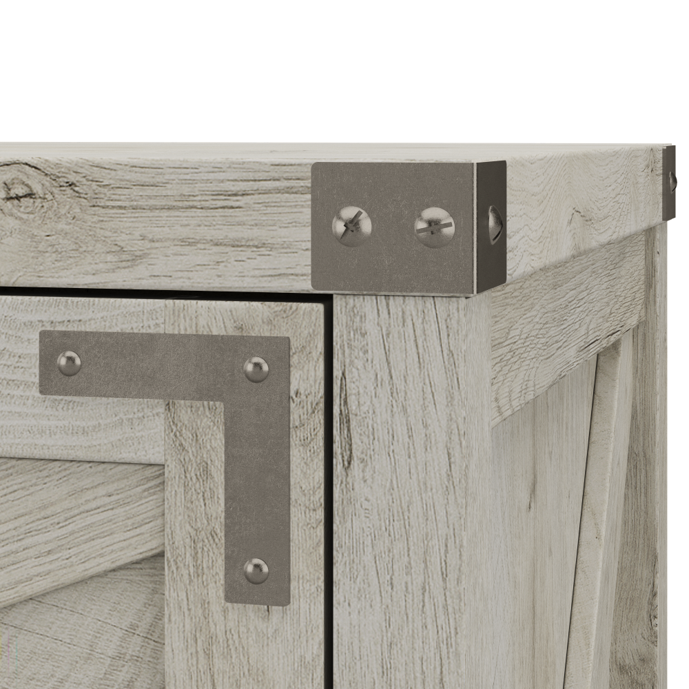 Shop Bush Furniture Knoxville 2 Drawer Lateral File Cabinet, Image 06, CGF129CWH-03, #color_cottage white