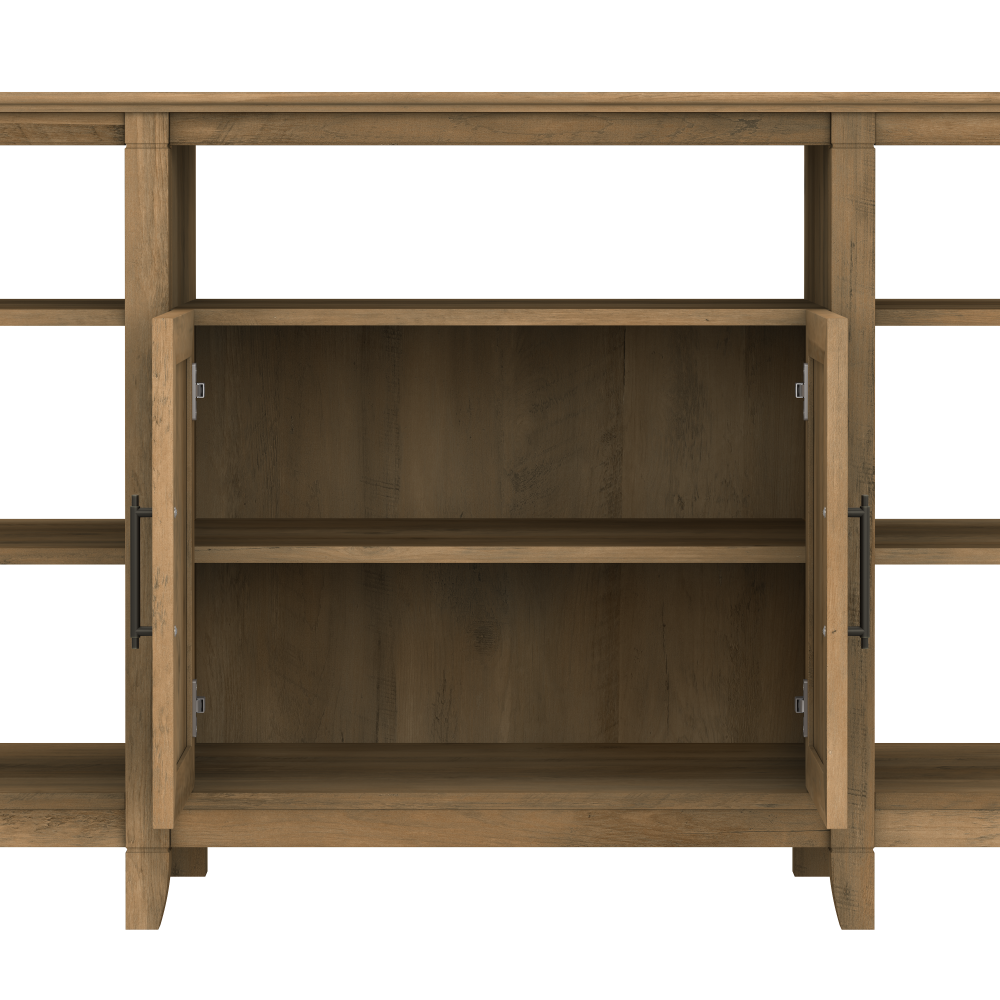 Shop Bush Furniture Key West Tall TV Stand for 65 Inch TV, Image 03, KWV160RCP-03, #color_reclaimed pine