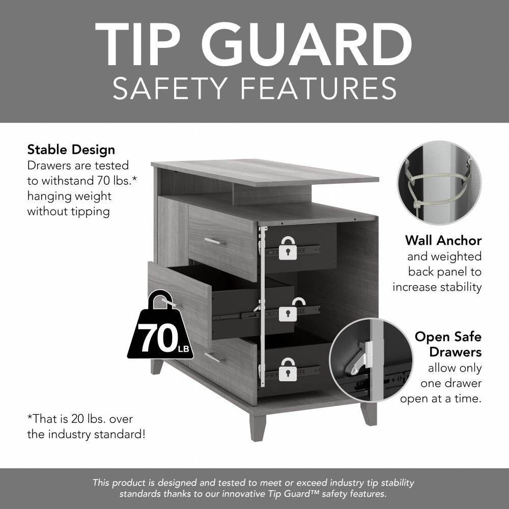 Shop Bush Furniture Somerset Office Storage Credenza, Image 07, STV148SGK-Z2, #color_storm gray