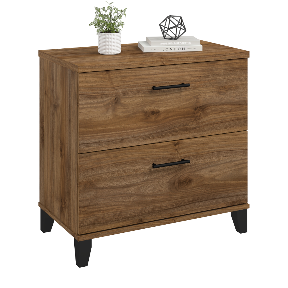 Shop Bush Furniture Somerset 2 Drawer Lateral File Cabinet, Image 02, WC81380, #color_fresh walnut