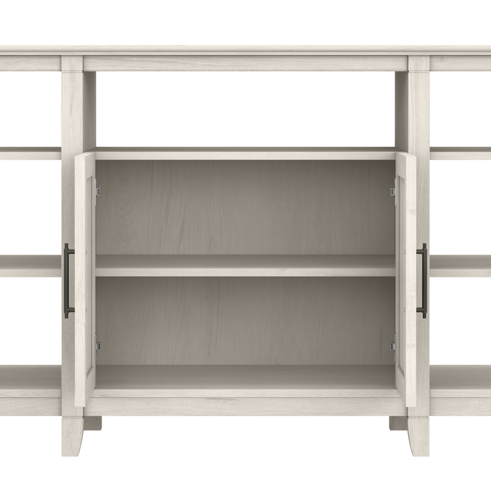 Shop Bush Furniture Key West Tall TV Stand with Set of 2 Bookcases, Image 03, KWS027LW, #color_linen white oak