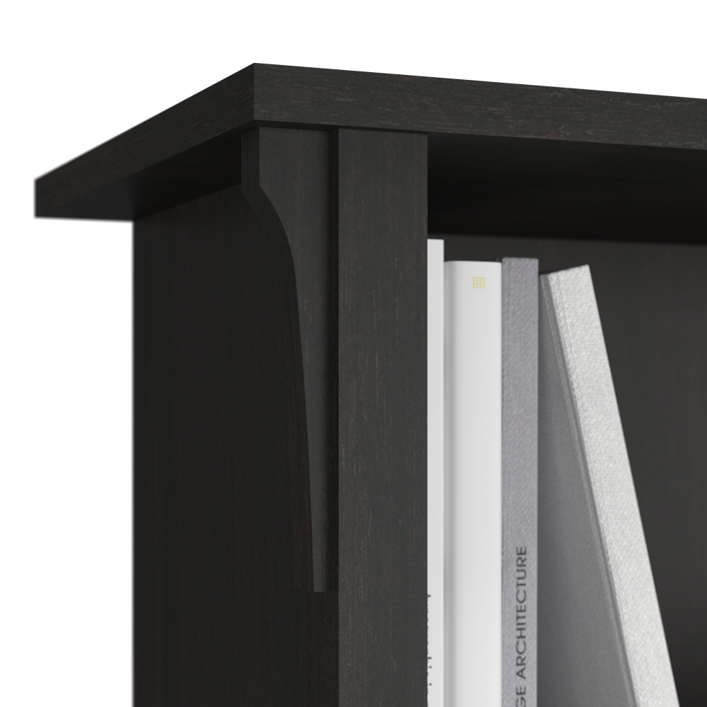 Shop Bush Furniture Salinas 6 Cube Organizer, Image 03, SAB148VB-03, #color_vintage black