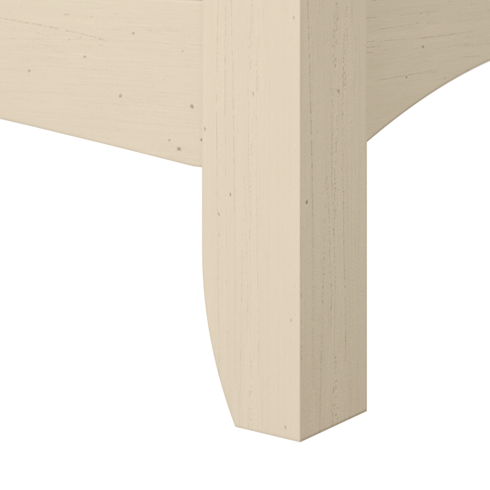 Shop Bush Furniture Salinas 60W L Shaped Desk with Mid Back Tufted Office Chair, Image 05, SAL010AW, #color_antique white