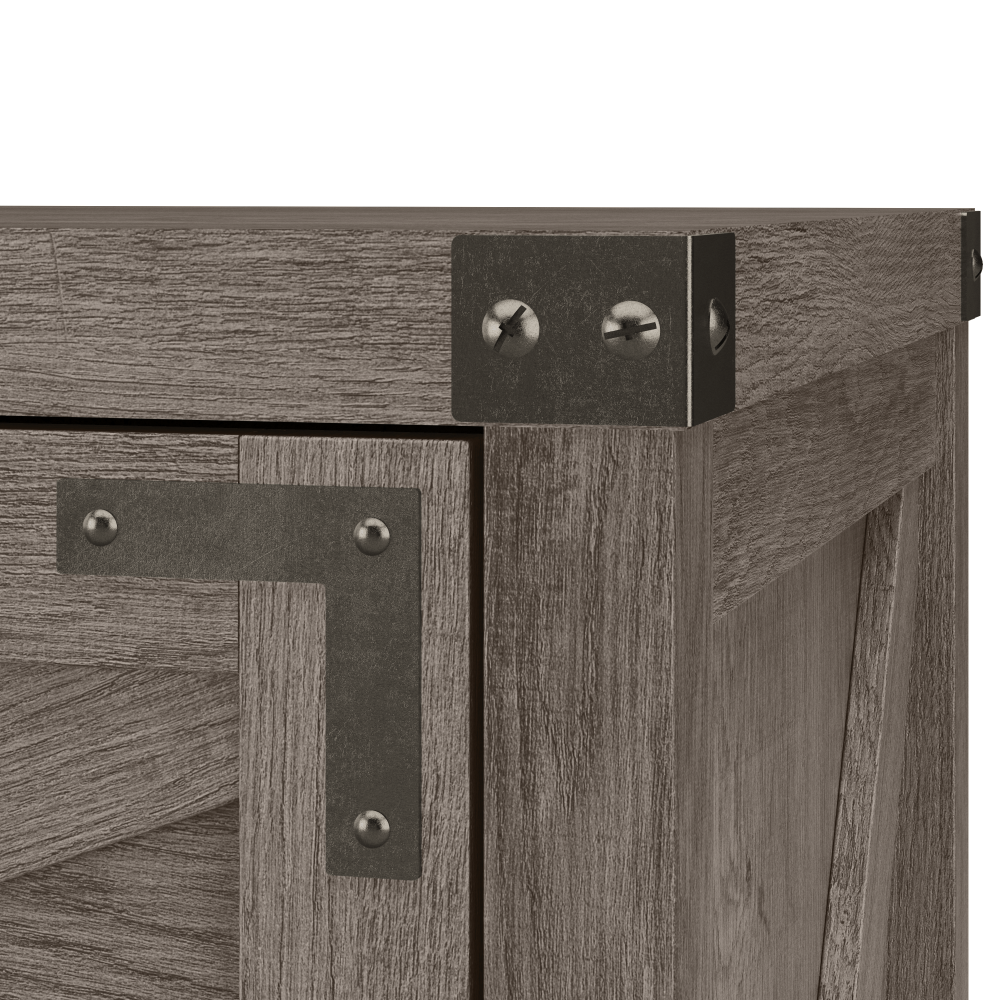 Shop Bush Furniture Knoxville 2 Drawer Lateral File Cabinet, Image 06, CGF129RTG-03, #color_restored gray