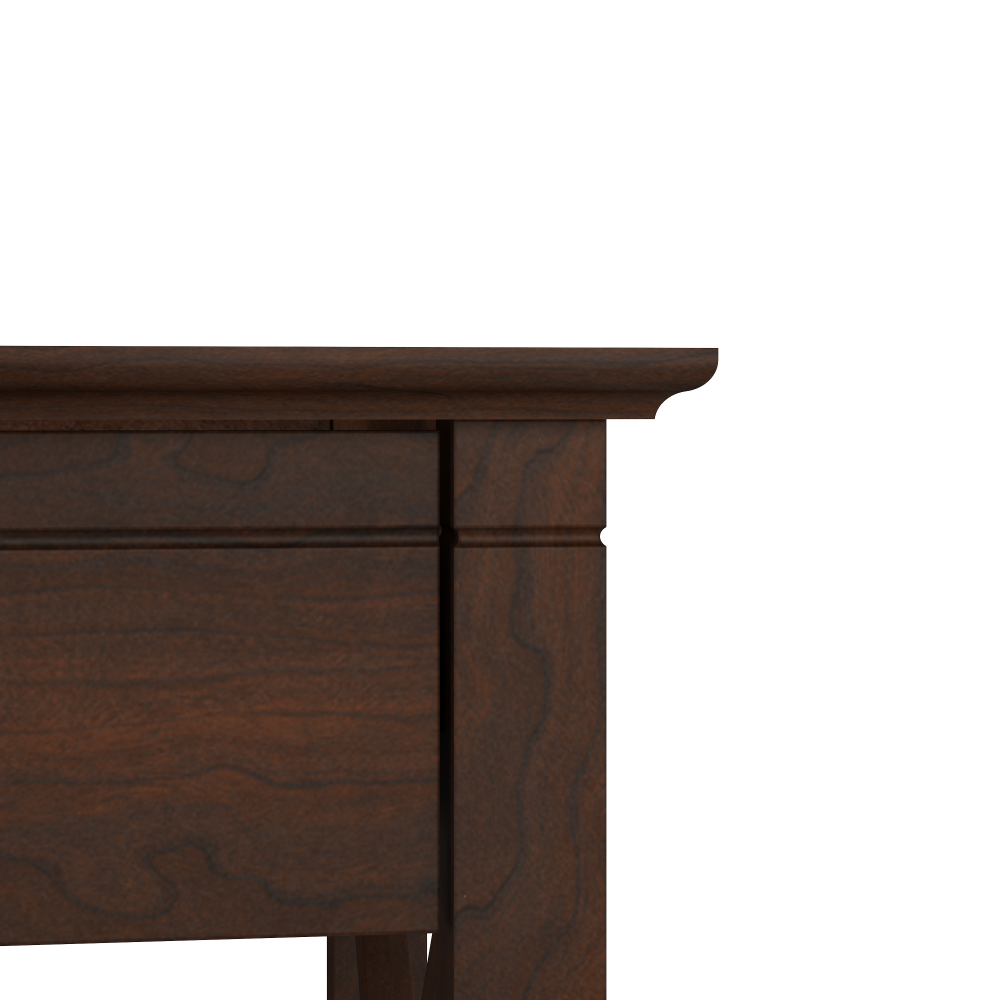 Shop Bush Furniture Key West 60W L Shaped Desk with 2 Drawer Mobile File Cabinet, Image 04, KWS013BC, #color_bing cherry