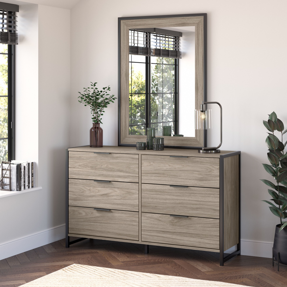 Atria 6 Drawer Dresser with Mirror - Thumbnail 3