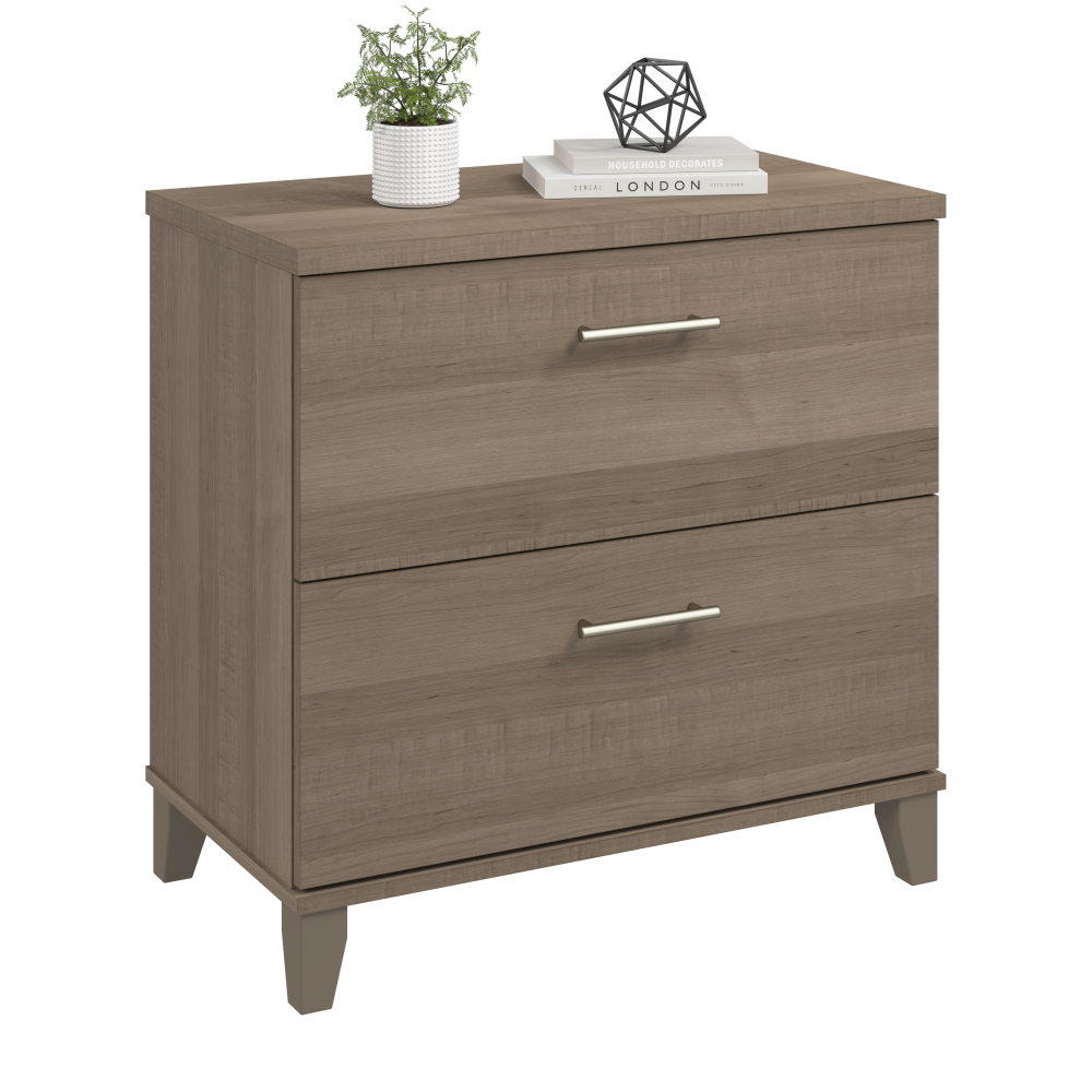 Shop Bush Furniture Somerset 2 Drawer Lateral File Cabinet, Image 02, WC81680, #color_ash gray