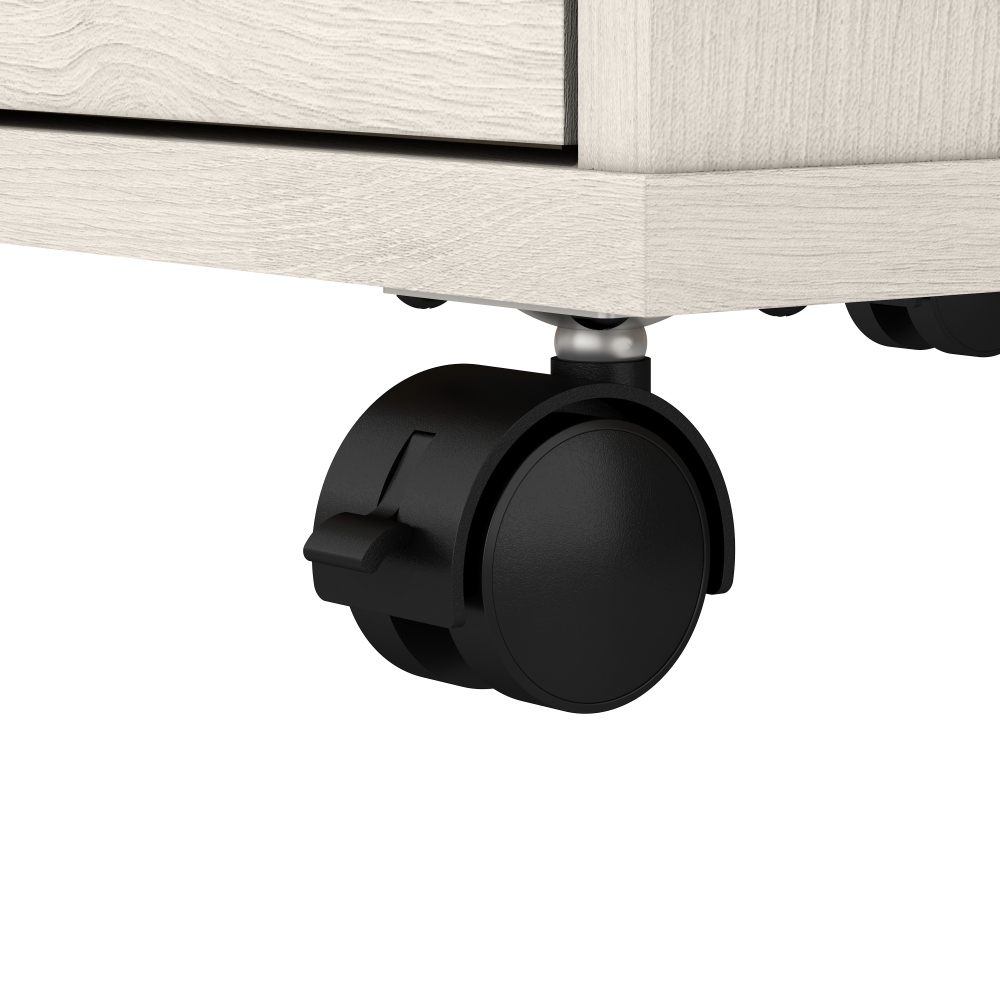 Shop Bush Furniture Key West 2 Drawer Mobile File Cabinet, Image 05, KWF116LW-03, #color_linen white oak