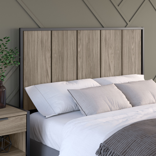 Shop Bush Furniture Atria Full/Queen Size Headboard, Image 01, ARQ165MH, #color_modern hickory