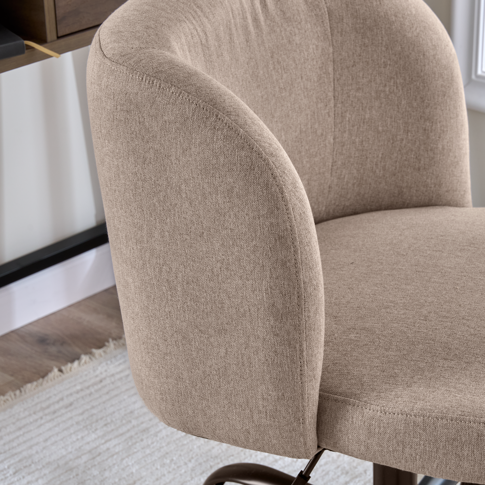 Shop Bush Furniture Pembroke Armless Desk Chair for Home Office, Image 04, CH4301BGF-03, #color_beige fabric