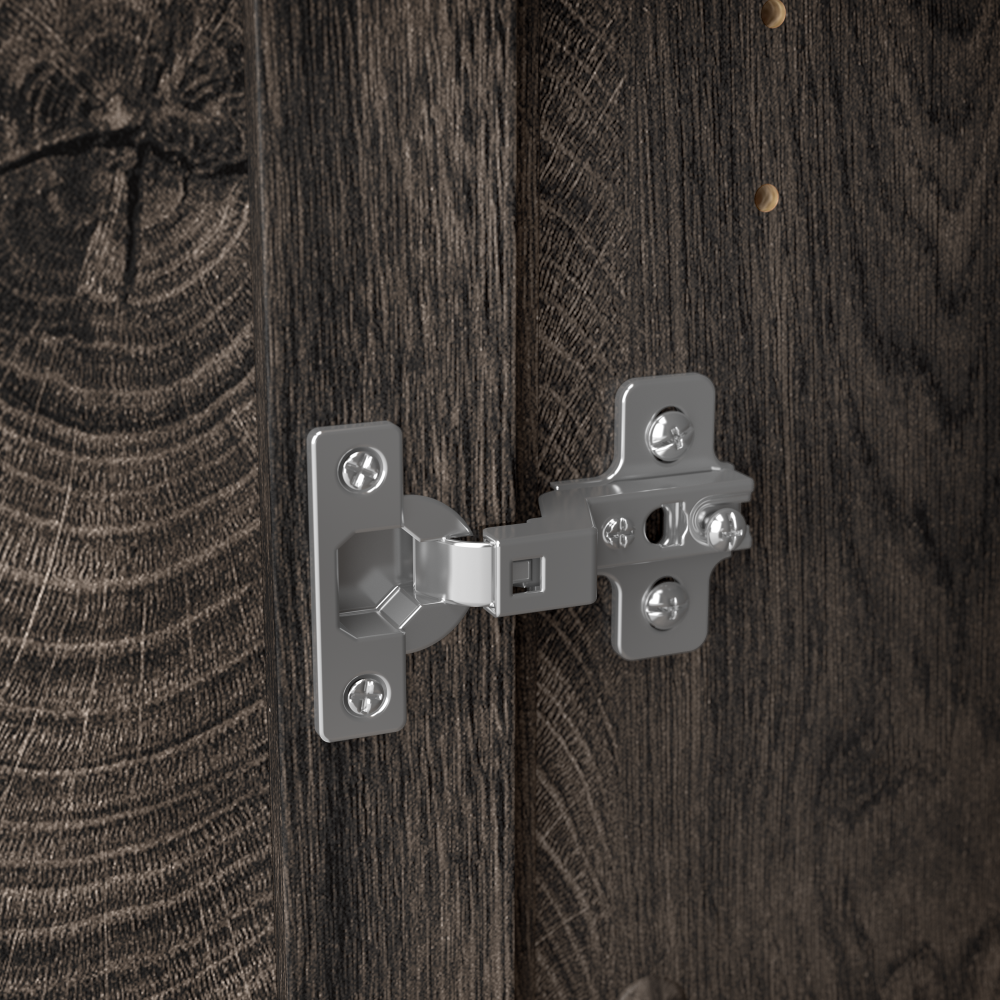 Shop Bush Furniture Key West Tall TV Stand with Set of 2 Bookcases, Image 04, KWS027GH, #color_dark gray hickory