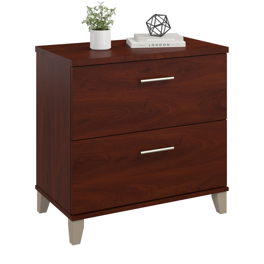 Shop Bush Furniture Somerset 2 Drawer Lateral File Cabinet, Image 02, WC81780, #color_hansen cherry
