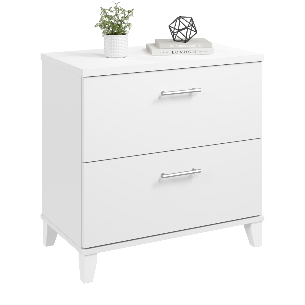 Shop Bush Furniture Somerset 2 Drawer Lateral File Cabinet, Image 02, WC81980, #color_white