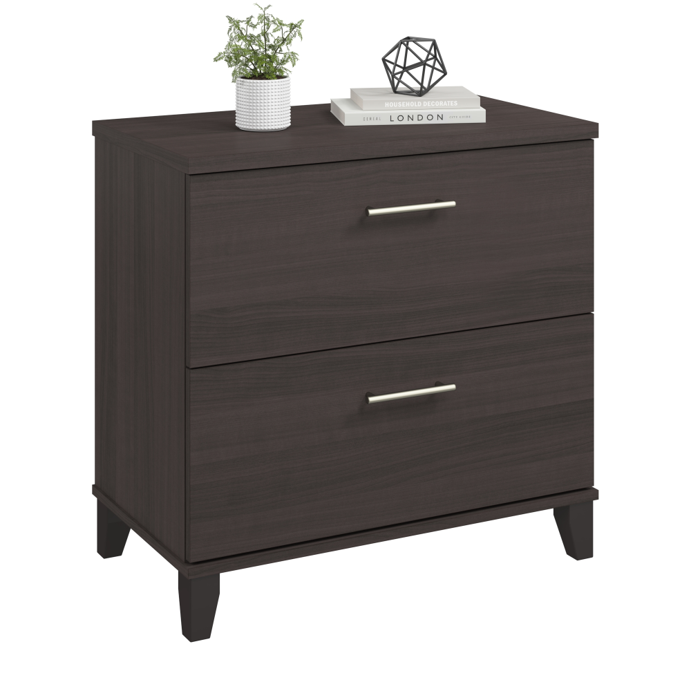 Shop Bush Furniture Somerset 2 Drawer Lateral File Cabinet, Image 02, WC81580, #color_storm gray