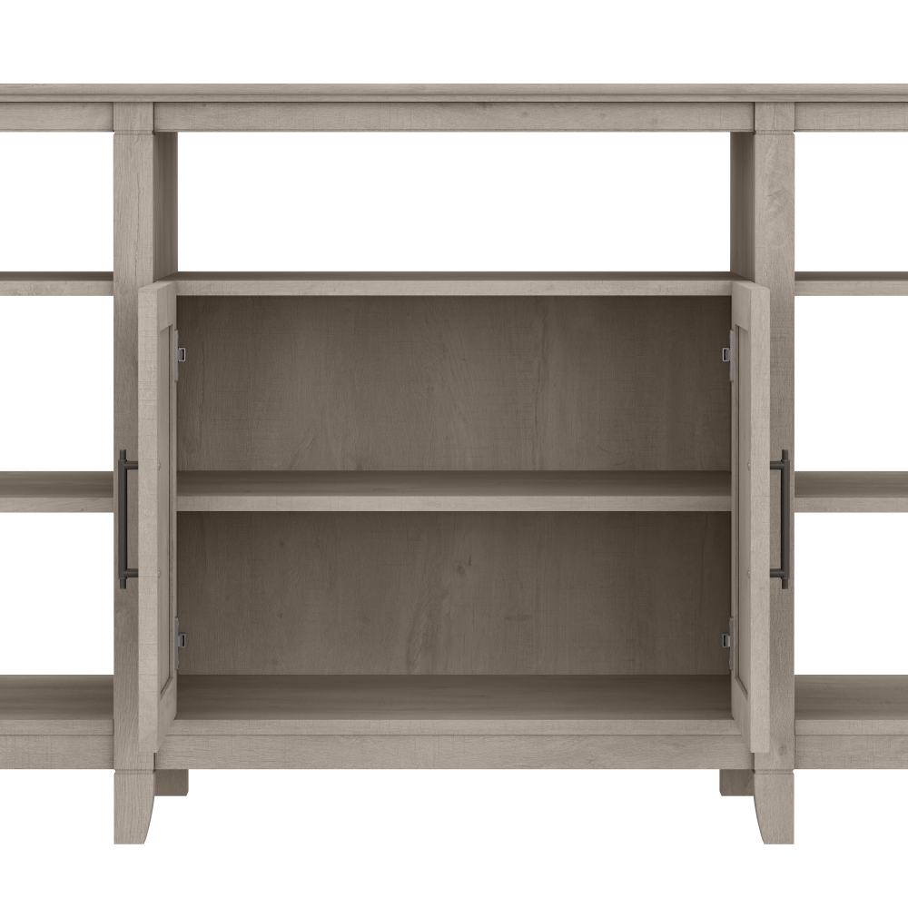 Shop Bush Furniture Key West Tall TV Stand with Set of 2 Bookcases, Image 03, KWS027WG, #color_washed gray