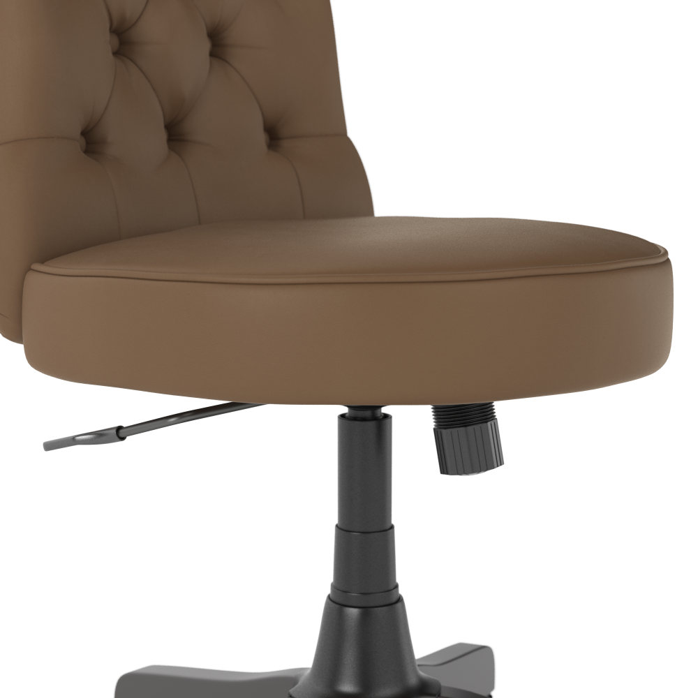 Shop Bush Business Furniture Arden Lane Mid Back Tufted Office Chair, Image 04, CH2301SDL-03, #color_saddle leather