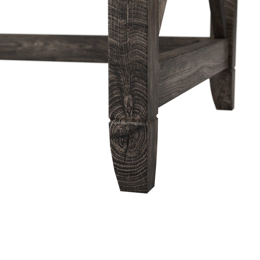 Shop Bush Furniture Key West 48W Writing Desk with Mid Back Tufted Office Chair, Image 04, KWS021GH, #color_dark gray hickory