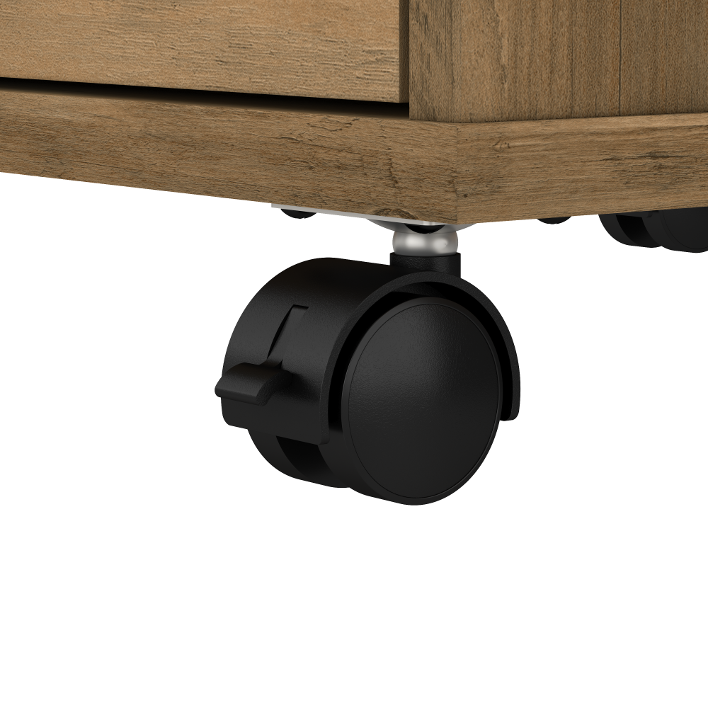 Shop Bush Furniture Key West 2 Drawer Mobile File Cabinet, Image 05, KWF116RCP-03, #color_reclaimed pine