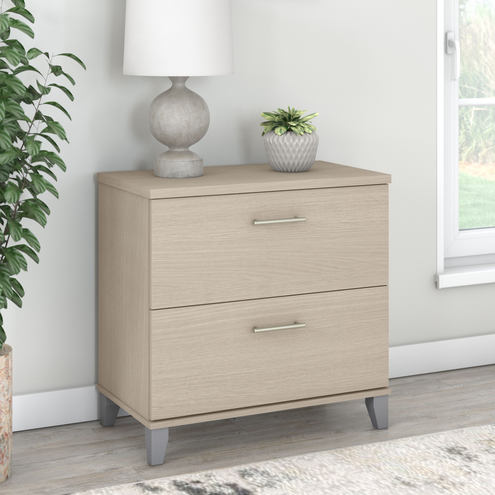 Shop Bush Furniture Somerset 2 Drawer Lateral File Cabinet, Image 01, WC81180, #color_sand oak