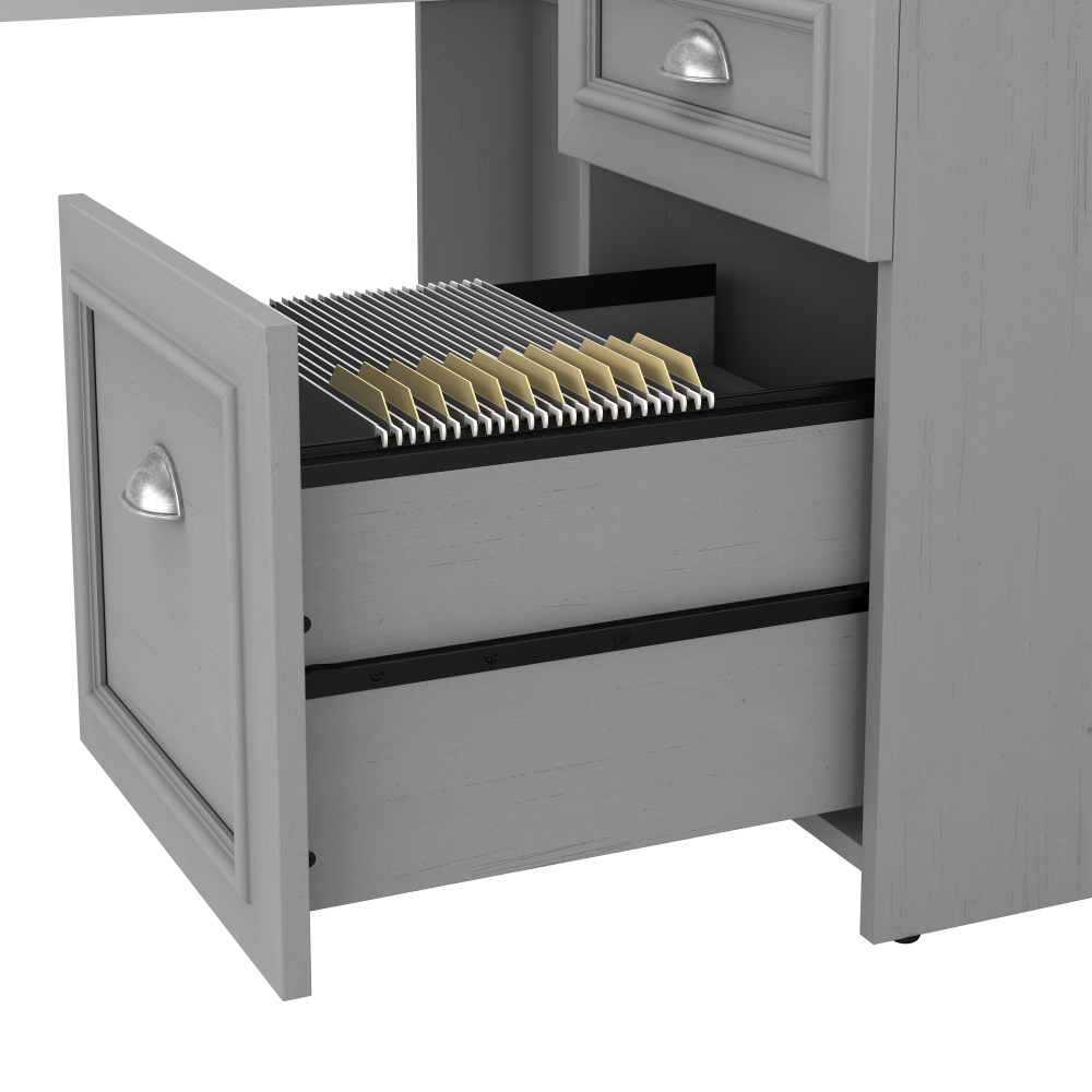 Shop Bush Furniture Fairview 60W L Shaped Desk with Hutch, Image 06, FV004CG, #color_cape cod gray