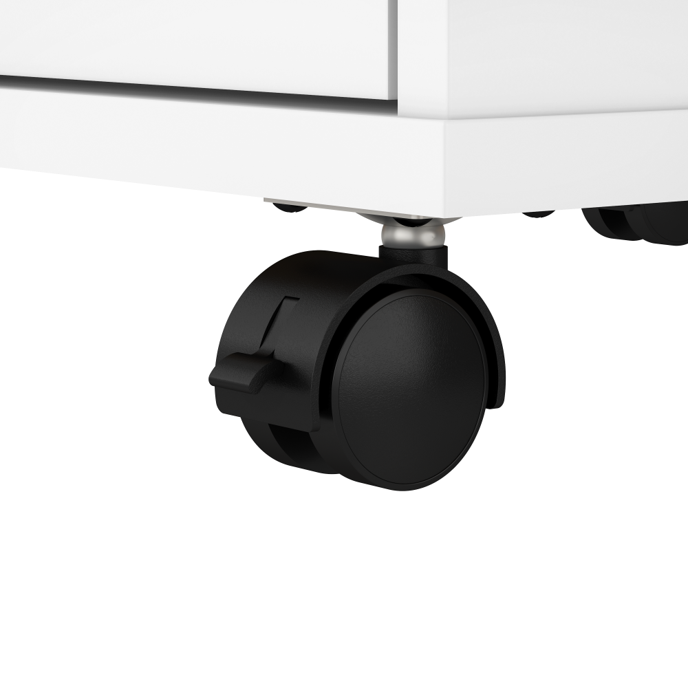 Shop Bush Furniture Key West 2 Drawer Mobile File Cabinet, Image 05, KWF116G2W-03, #color_shiplap gray/pure white