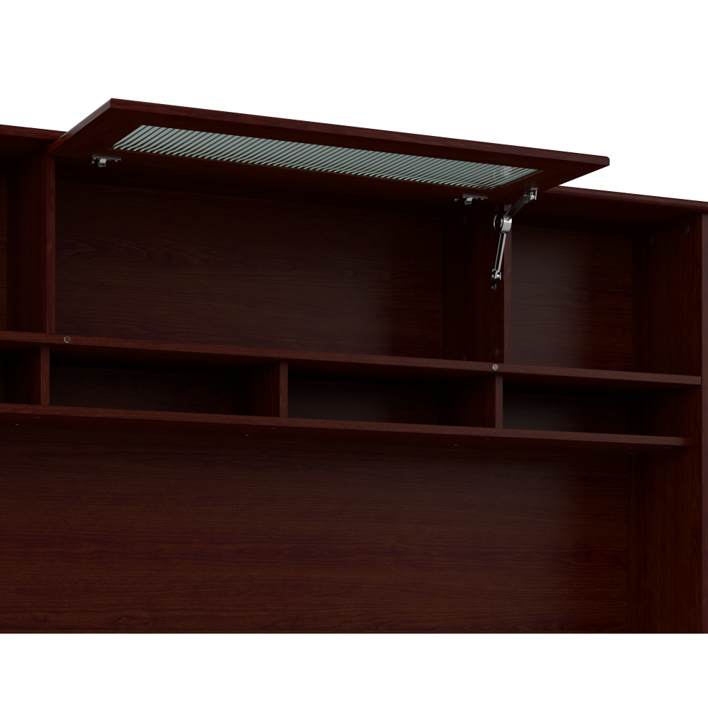Shop Bush Furniture Cabot 72W Desk Hutch, Image 04, WC31473, #color_harvest cherry