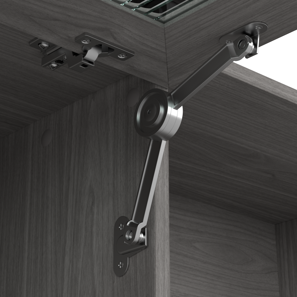 Shop Bush Furniture Cabot 72W Desk Hutch, Image 05, WC31373, #color_modern gray