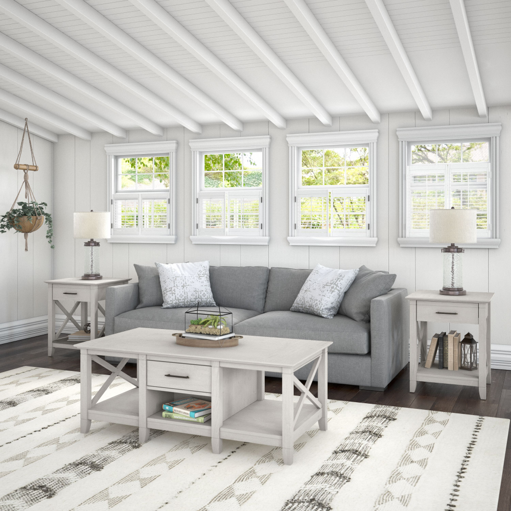 Bush Home Key West Coffee Table with Set of 2 End Tables