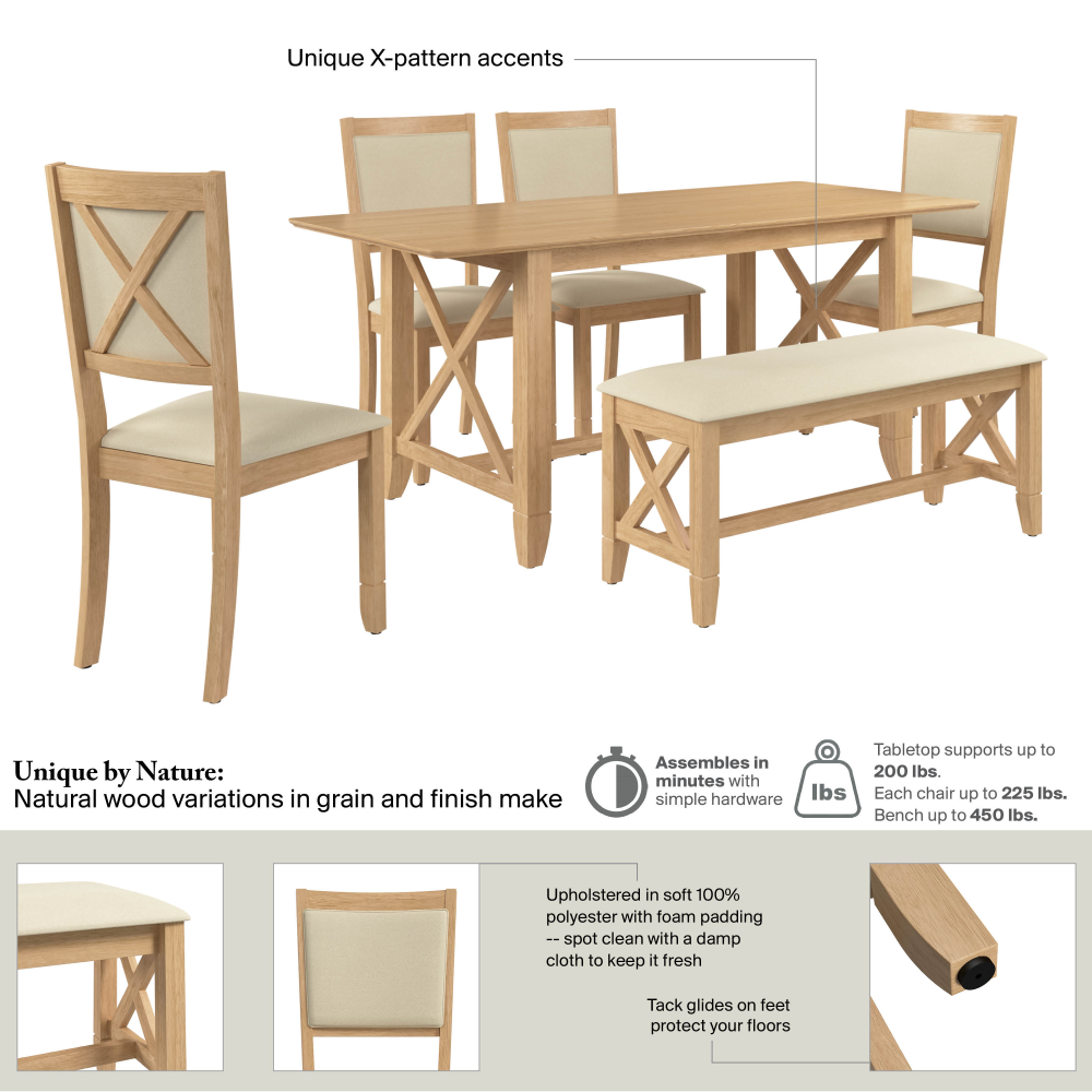 Bush Home Key West Dining Set - Thumbnail 3