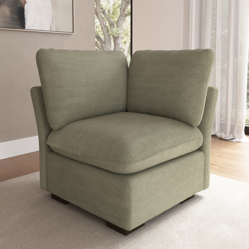 Shop Bush Home Sienna Modular Corner Wedge, Image 01, SIN36SSGW-03, #color_soft green