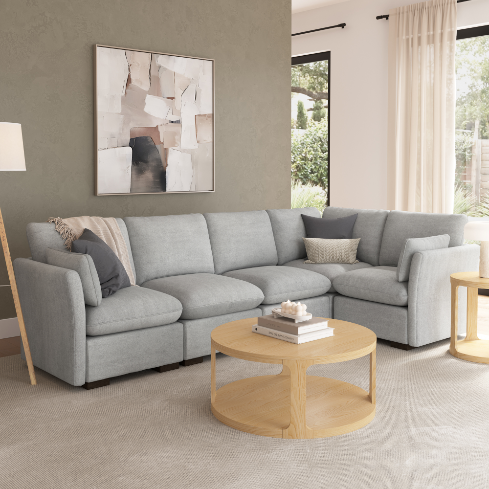 Shop Bush Home Sienna Modular Corner Wedge, Image 05, SIN36SDGW-03, #color_dove gray