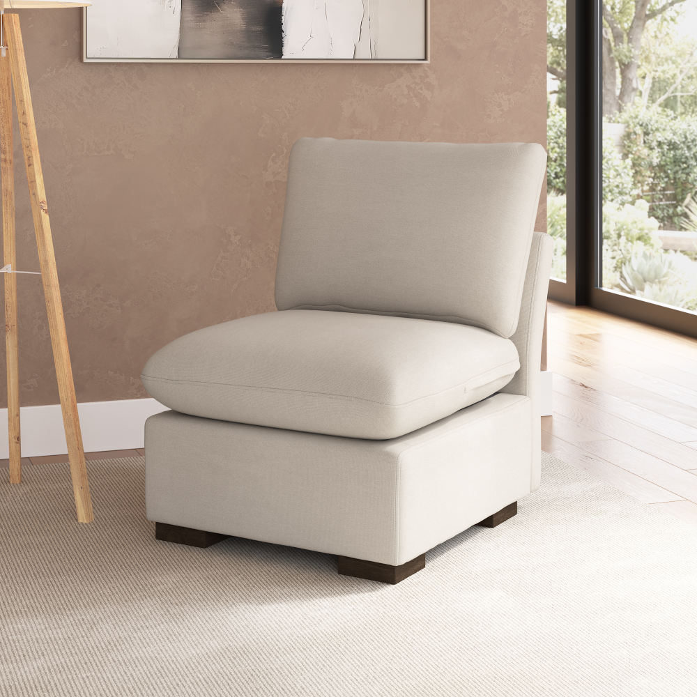 Shop Bush Home Sienna Modular Armless Chair, Image 01, SIK28SMTW-03, #color_mist taupe