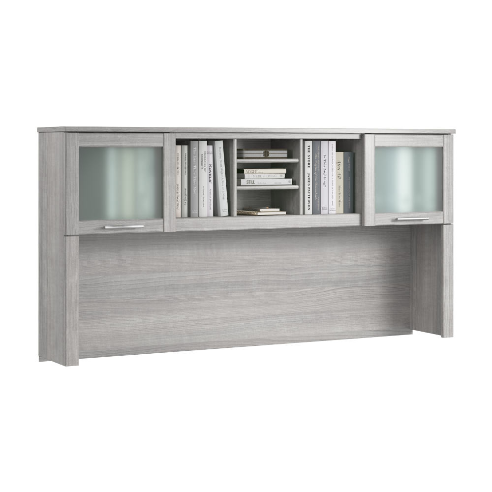 Shop Bush Home Somerset 72W Desk Hutch, Image 02, WC81211, #color_platinum gray