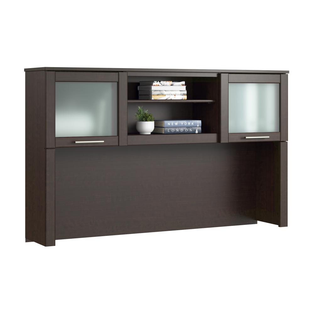 Shop Bush Home Somerset 60W Desk Hutch, Image 02, WC81831, #color_mocha cherry