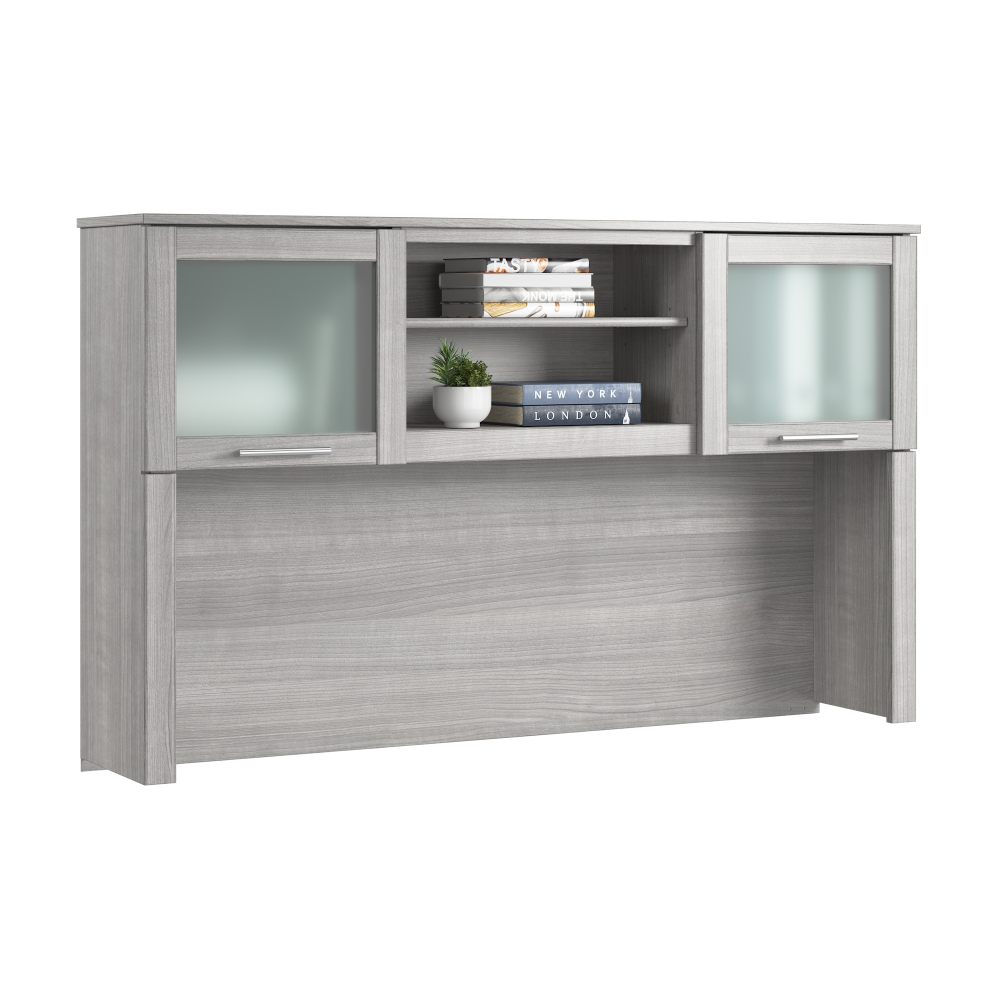 Shop Bush Home Somerset 60W Desk Hutch, Image 02, WC81231, #color_platinum gray