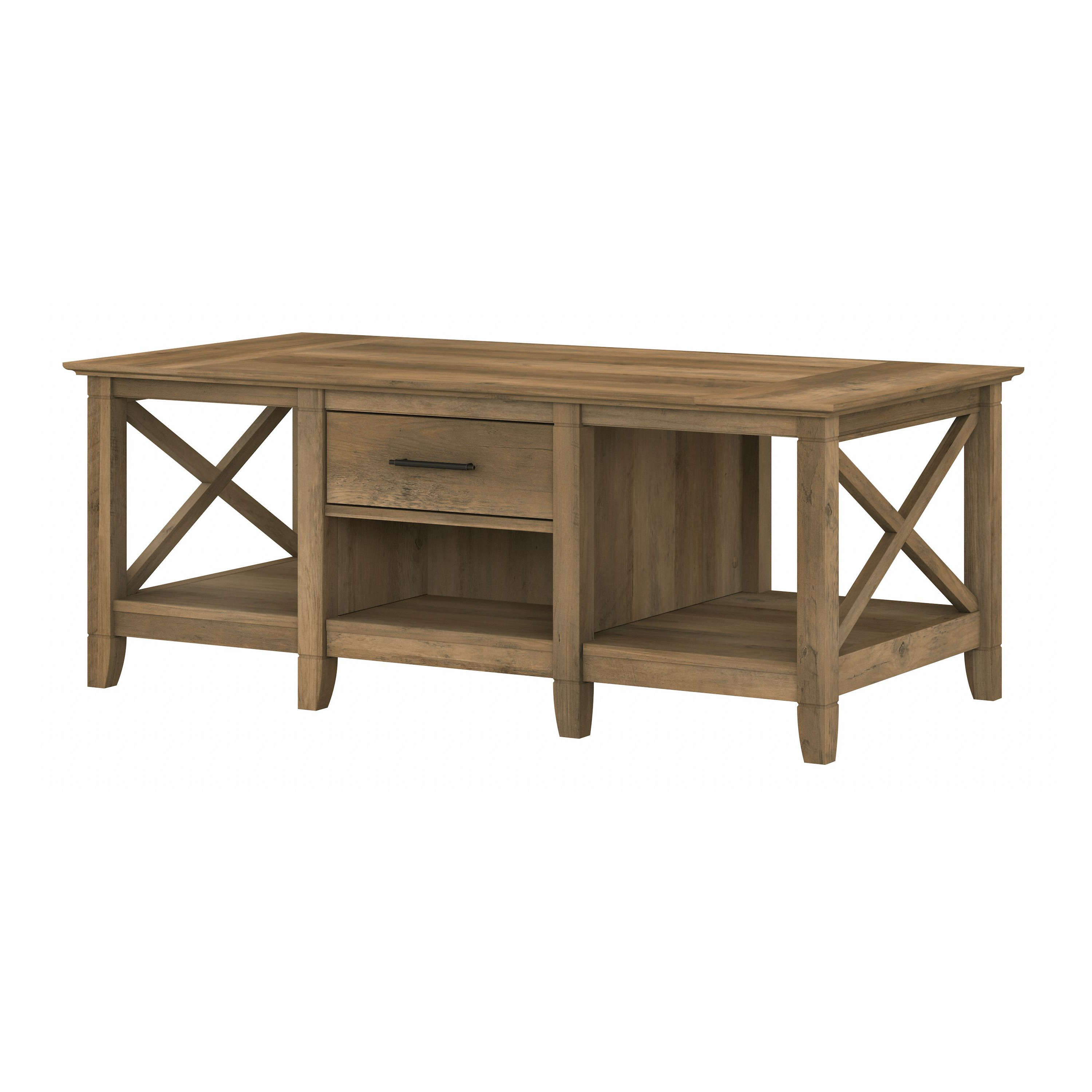 Shop Bush Furniture Key West Coffee Table with Storage 02 KWT148RCP-03 #color_reclaimed pine