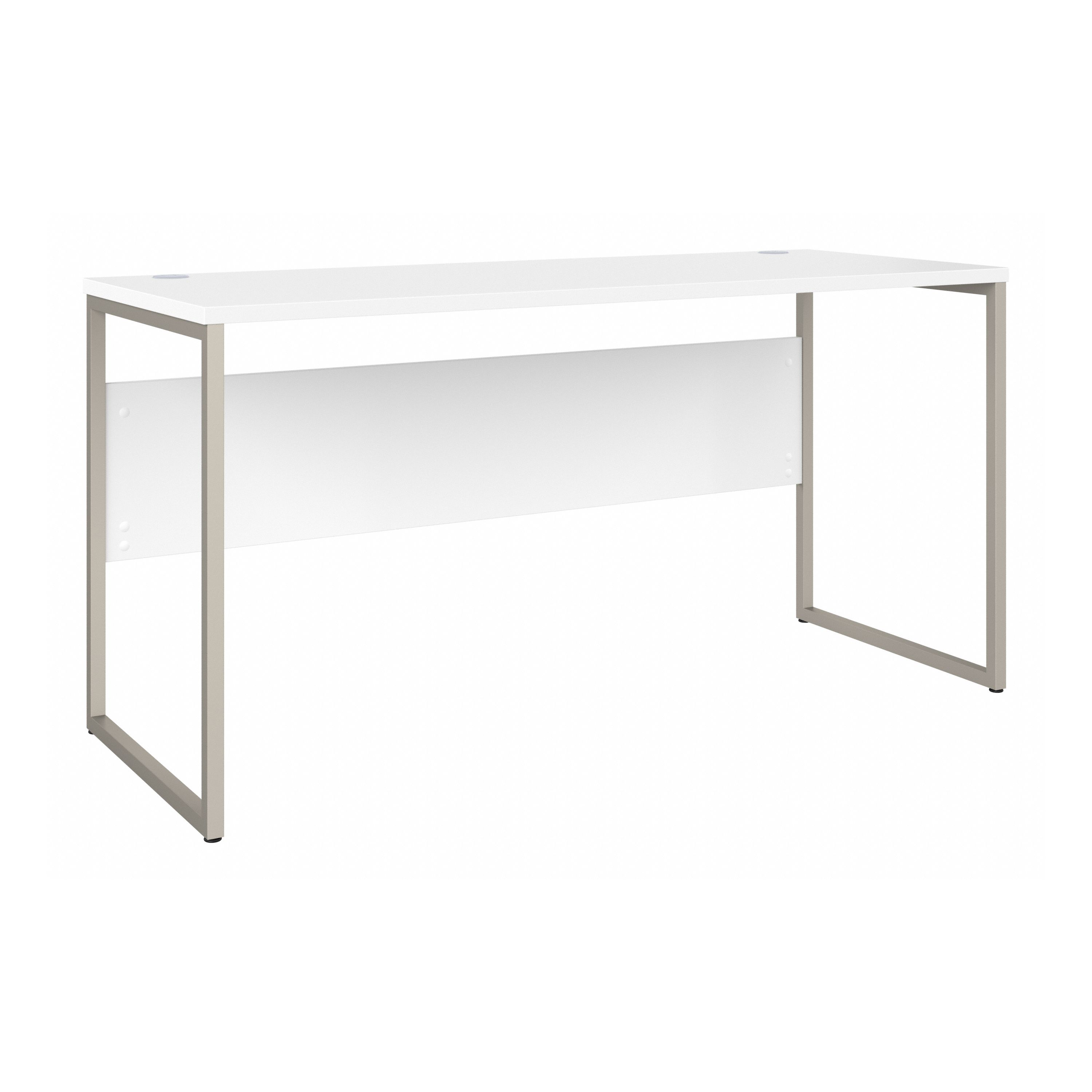 Shop Bush Business Furniture Hybrid 60W x 24D Computer Table Desk with Metal Legs 02 HYD260WH #color_white